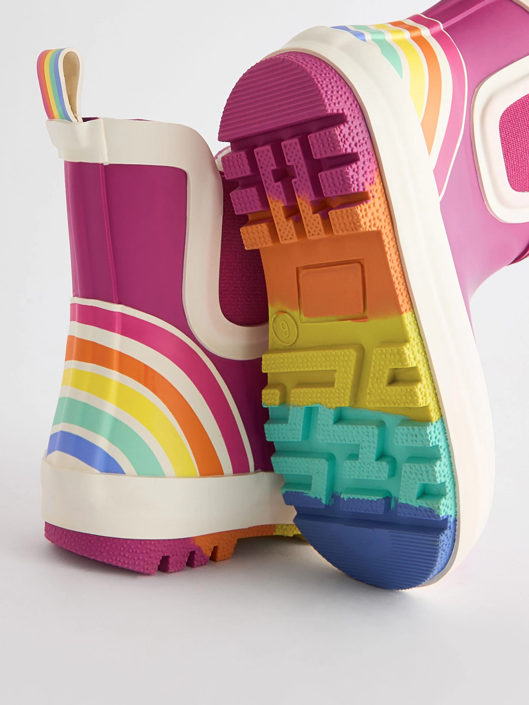 Roze - Little Bird By Jools Oliver Regenlaarzen met regenboog