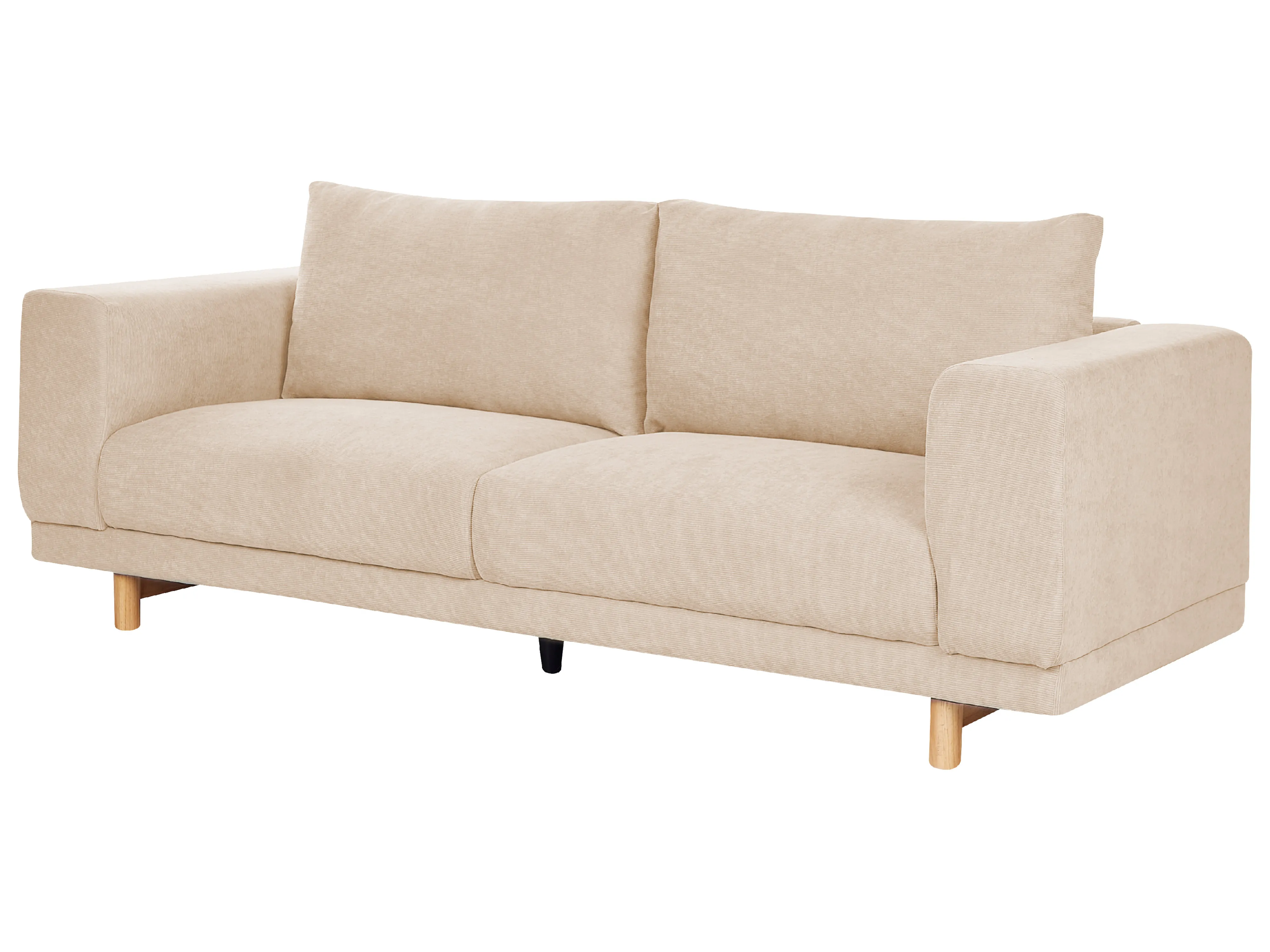 Bank 3-zits NIVALA Corduroy Beige