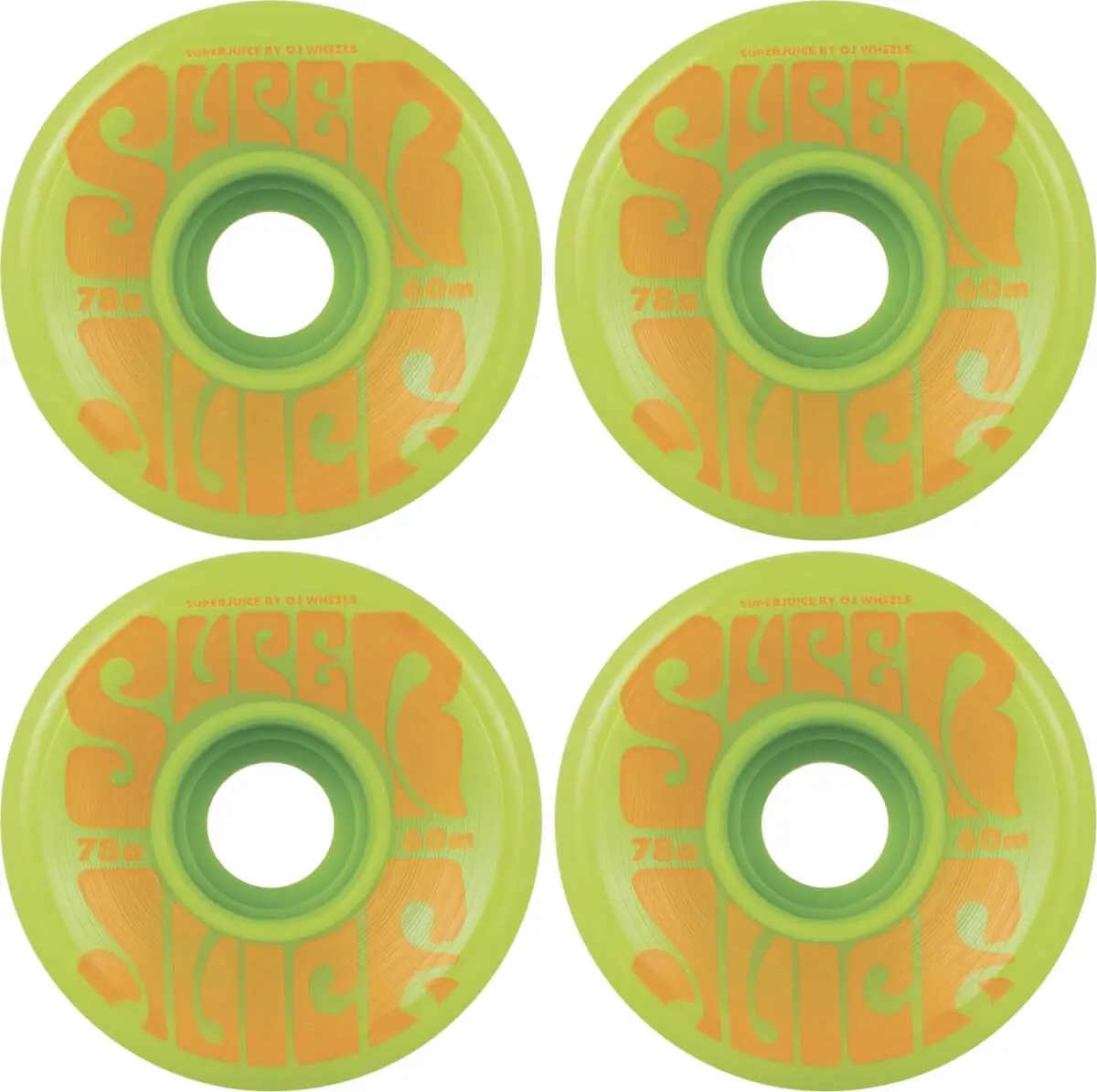 OJ's Super Juice 78A Skateboard Hjul 4-Pak - Skateboards