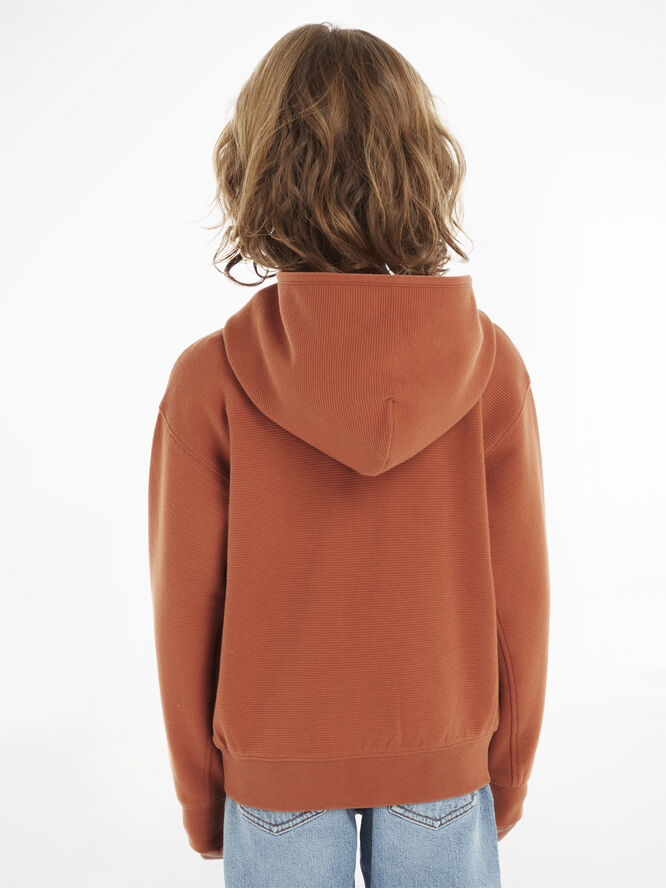 Calvin Klein Zip-through sweatshirt with badge logo Gan