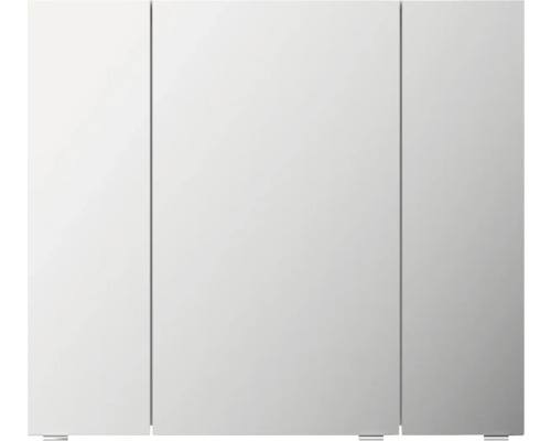 Jungborn spiegelkast VENTITRE 80 x 17 x 70,3 cm wit hoogglans 3-deurs J850.098050