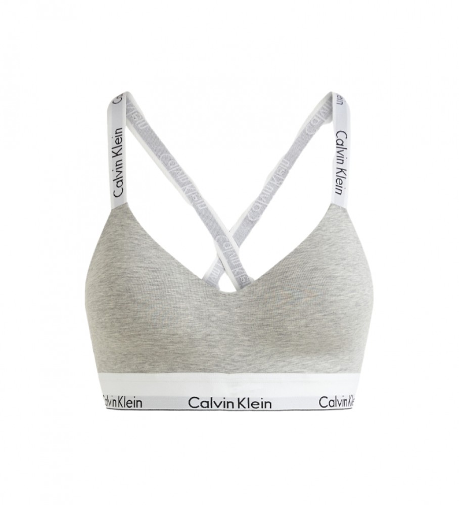 Sutiã Calvin Klein Modern Cotton, cinza