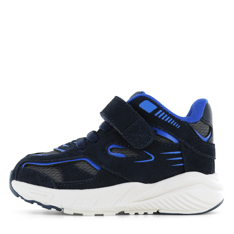 Shoesme sportief donkerblauw sneakertje Microleer, Suède | Sale