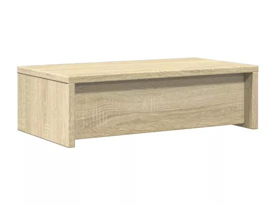 Support de moniteur avec tiroirs chêne sonoma bois d'ingénierie