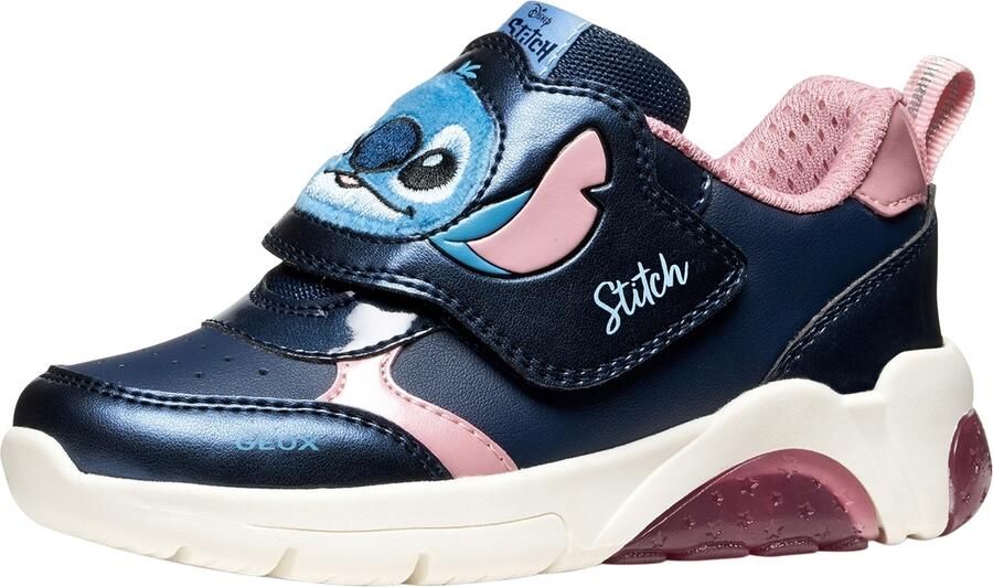 GEOX FADINLIGHT MEISJES Sneakers MARINEBLAUW ROZE