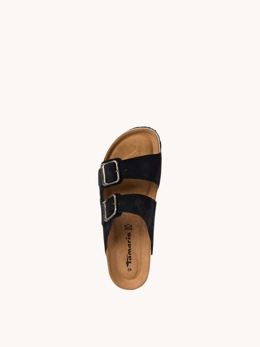 Leren Slipper - zwart
