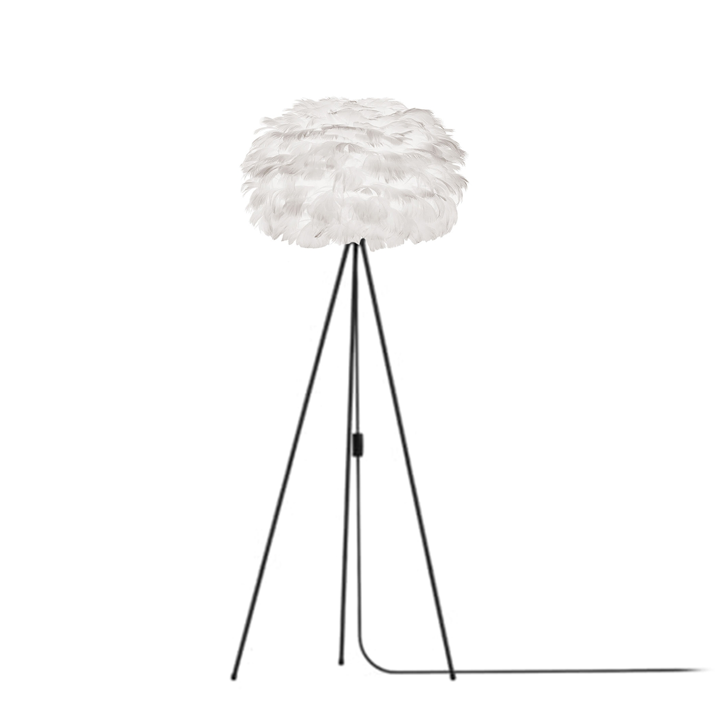 Vloerlamp EOS Medium Ø45cm Tripod zwart Wit