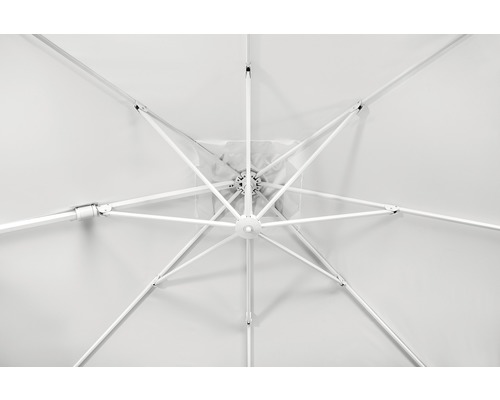 Schneider Rhodos Twist Bianco parasol, 300 x 300 cm, H 264 cm, wit