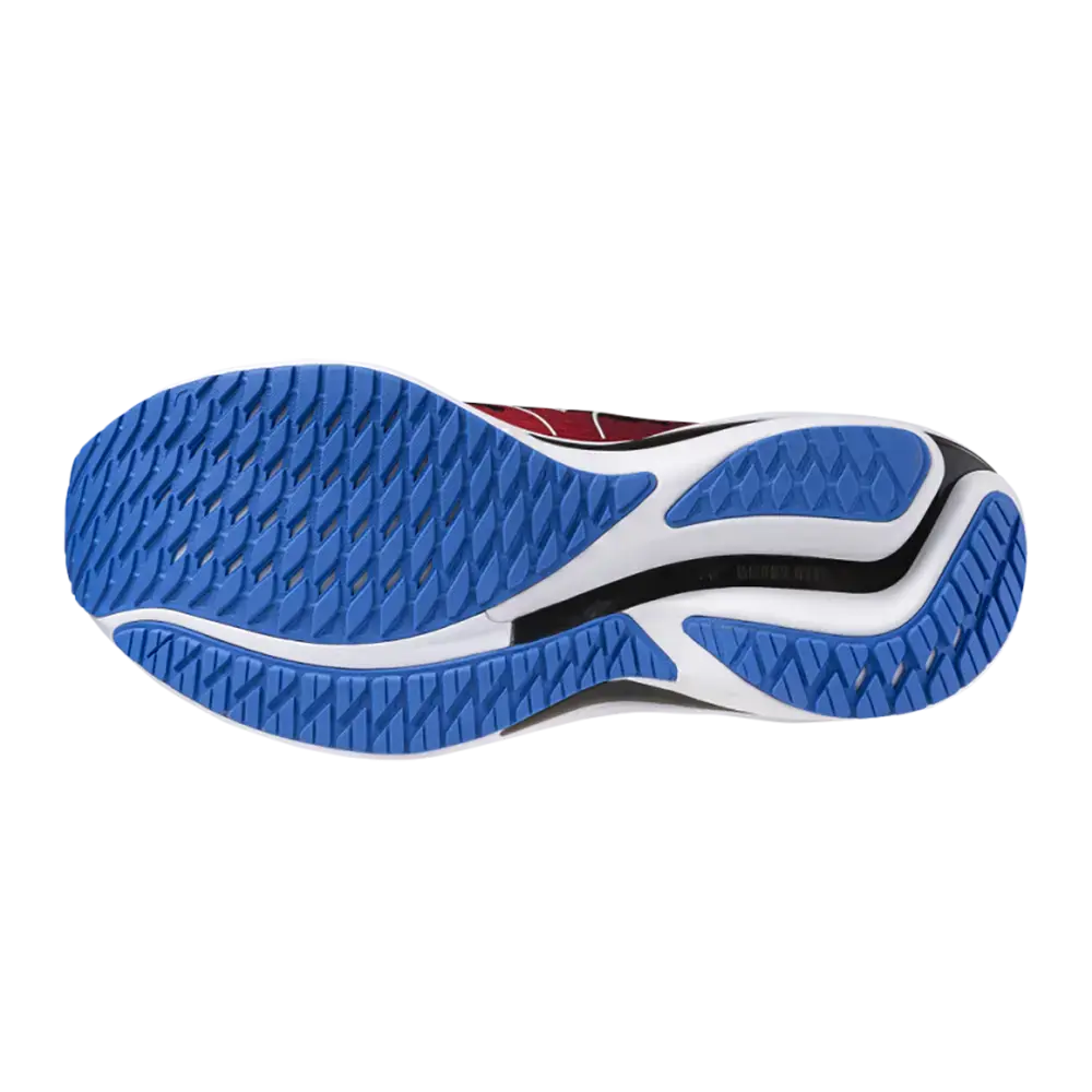 Mizuno Wave Rider 28 Hardloopschoenen Rood/Wit/Blauw Heren