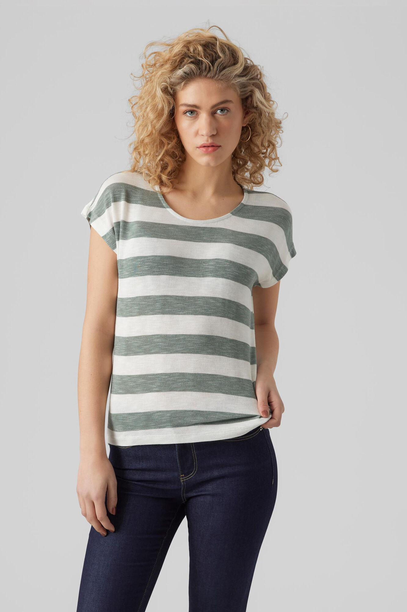 Camiseta básica de manga curta - Verde