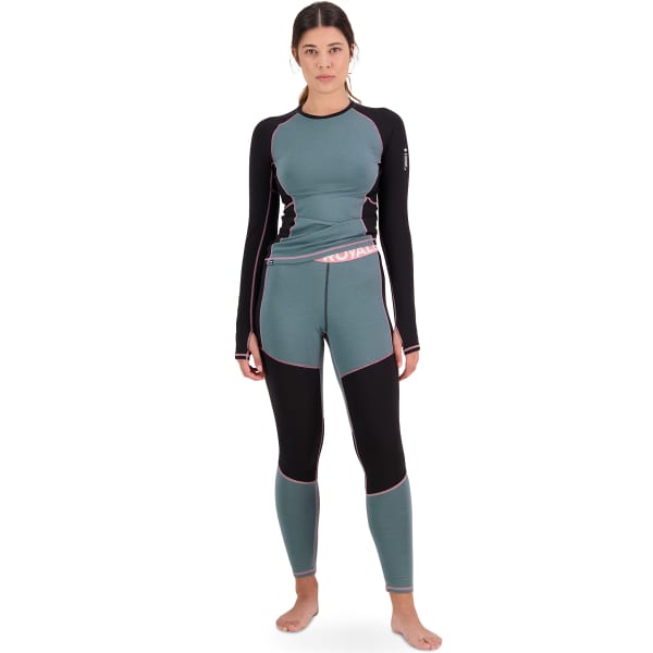 Collant thermique MONS ROYALE W OLYMPUS LEGGING BURNT SAGE/BLACK