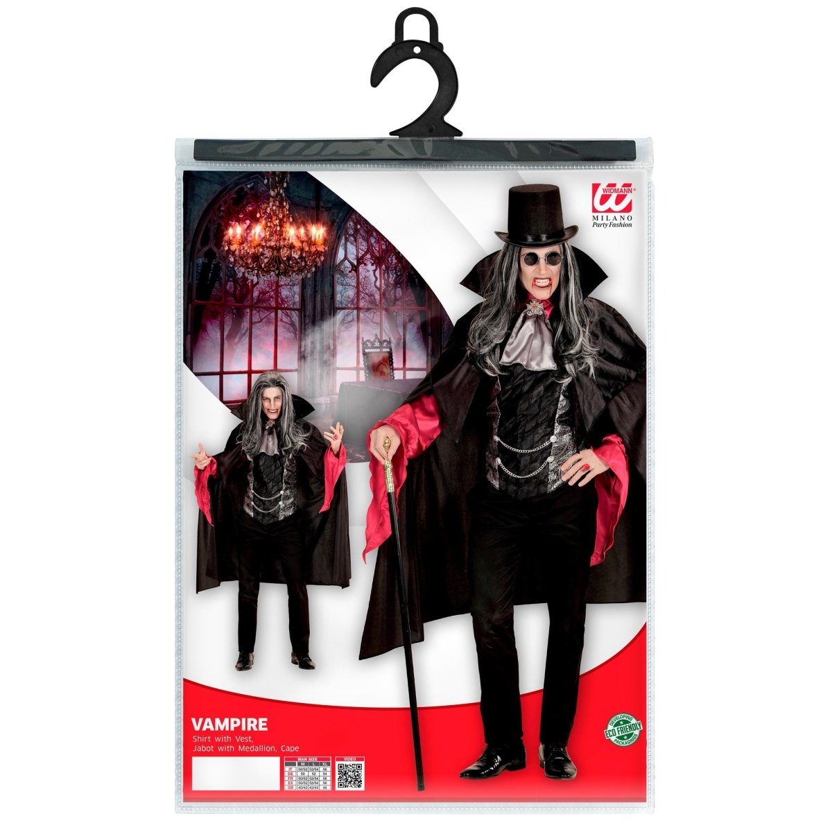 Halloween Kostuum Zwart Heren Vampier