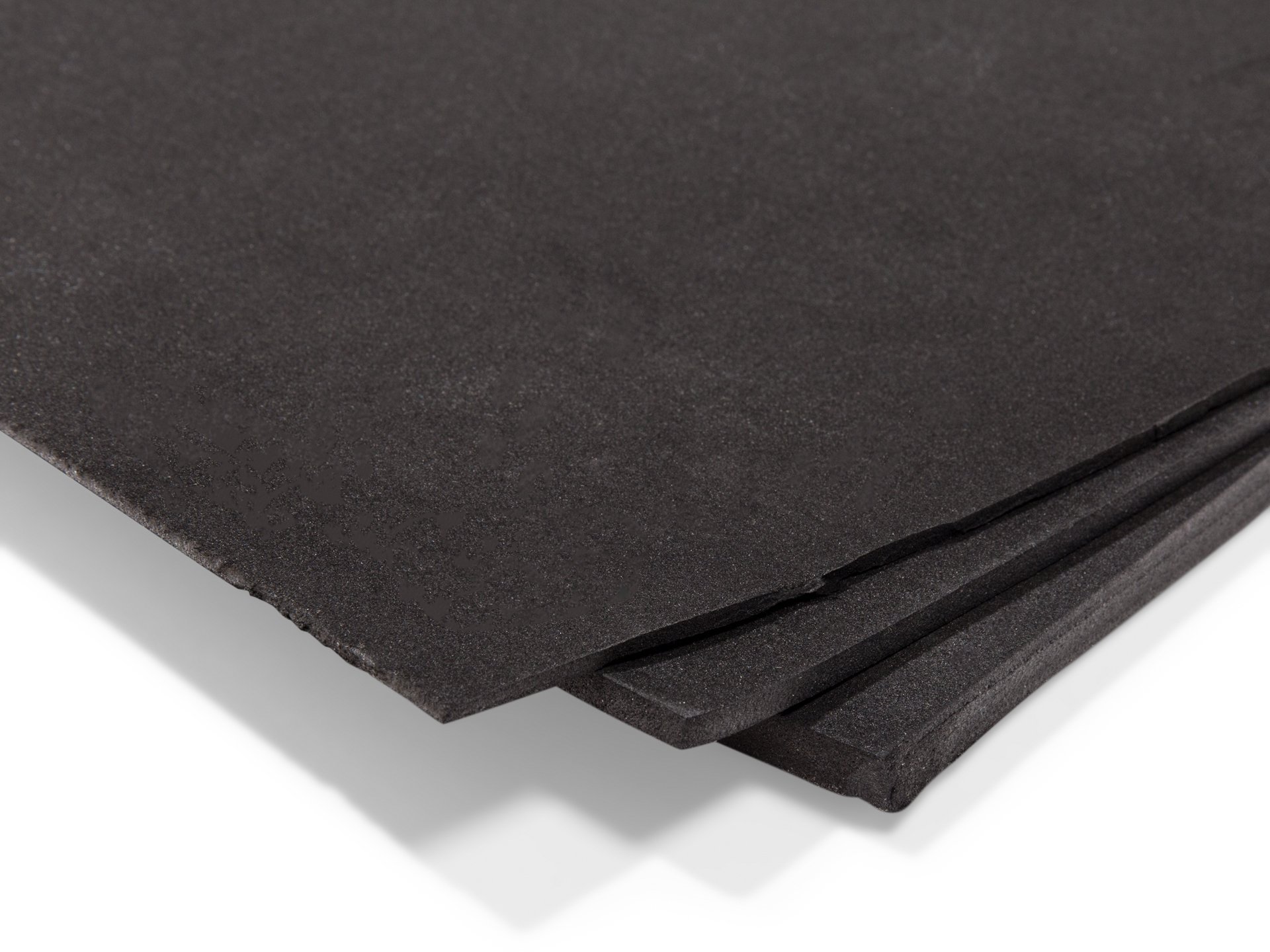 Zellgummi Matte, schwarz