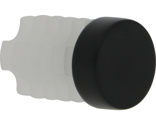 Fermium eindstuk voor Premium Black Line, zwart, Ø 20 mm, 2 stuks.