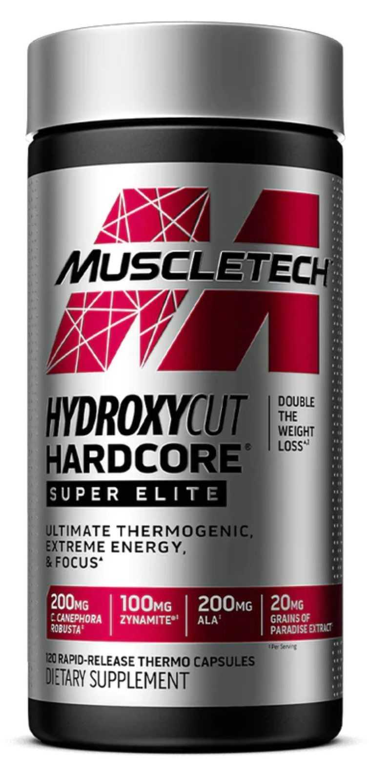 MuscleTech Hydroxycut Hardcore Super Elite 100 Cápsulas Vegetais