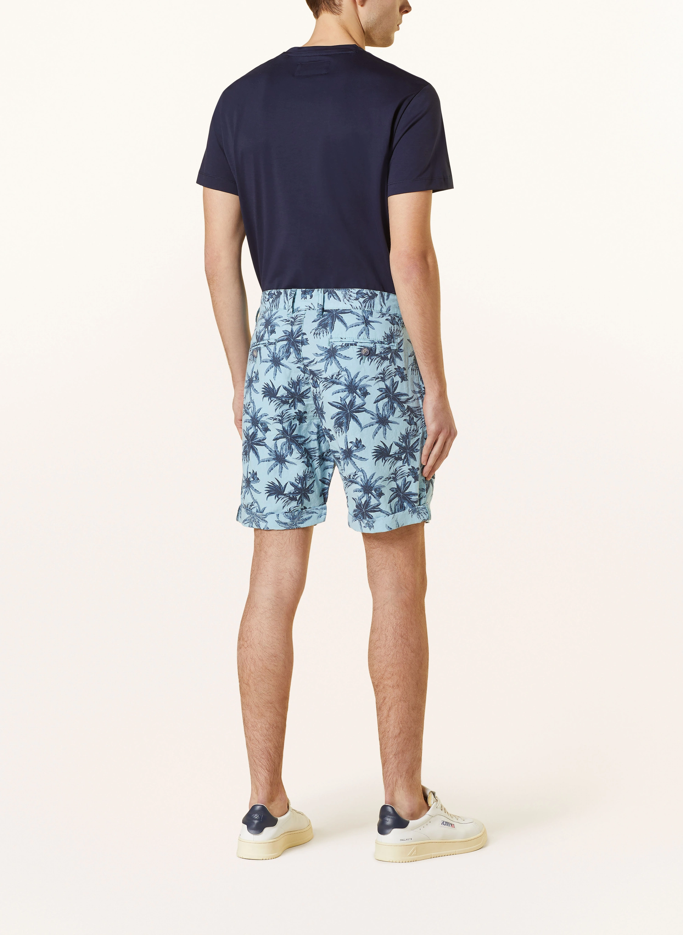STROKESMAN'S Shorts Slim Fit mit Leinen