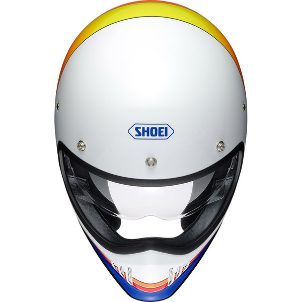 Shoei - Casque Ex-Zero Equation Blanc / Orange / Rouge / Bleu