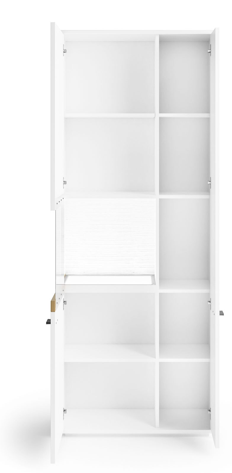 Vitrine LANCASTER 80 x 206 cm Eiche Artisan