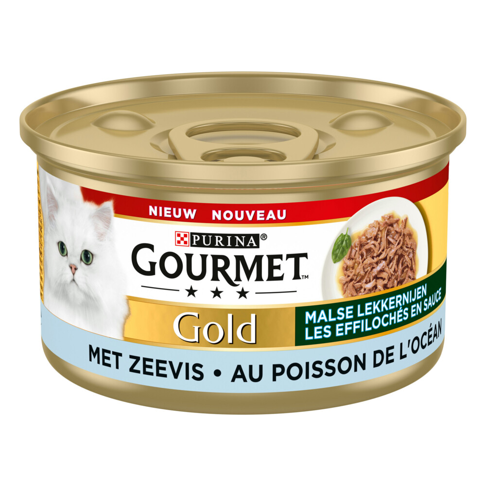 Gourmet Gold Blik Malse Lekkernijen Zeevis85 gr