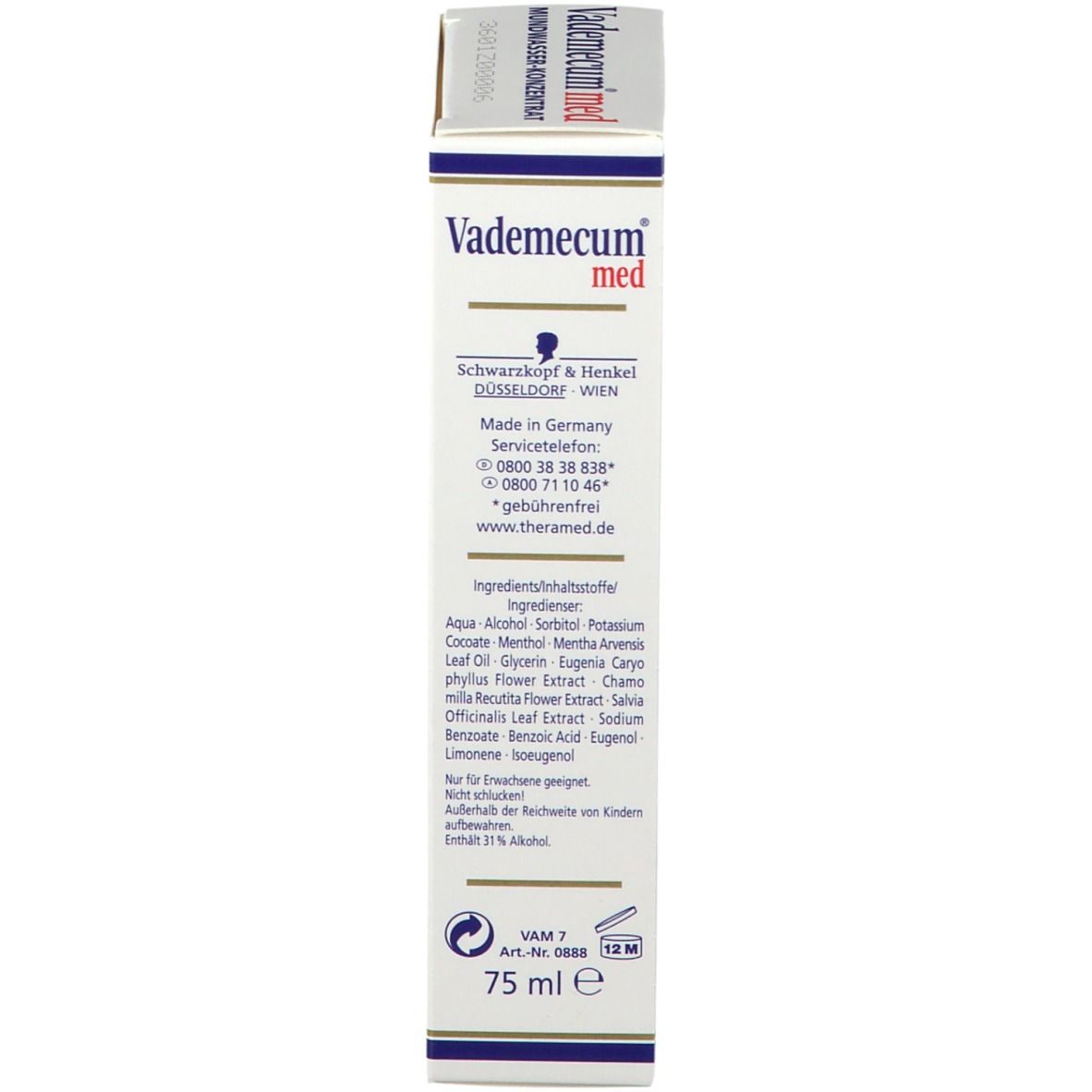Vademecum Med Mundwasser Konzentrat 0888