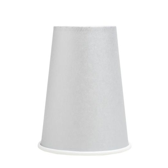 (15er Set) Pappbecher Einweg Papier Becher Party Geschirr Tisch Deko (89311I) - Silber
