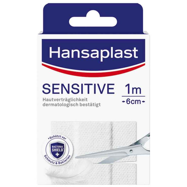 Hansaplast Sensitive Pflaster hypoallergen 6 cmx1 m, 1 St