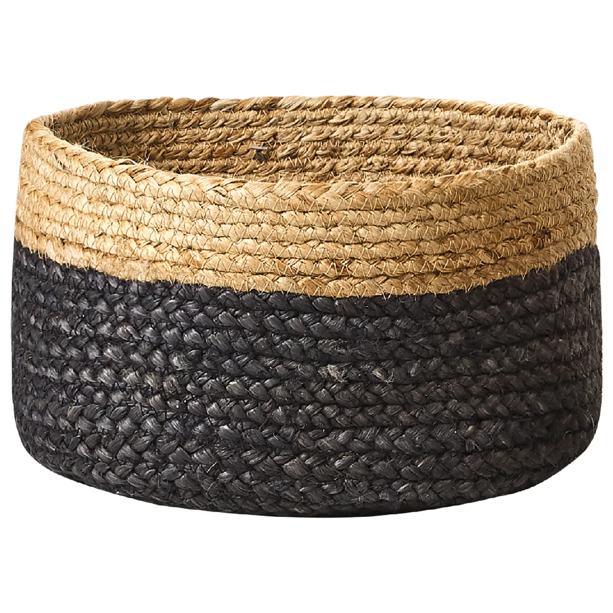 BELIANI Lot de 3 JABAR - Naturel/Noir
