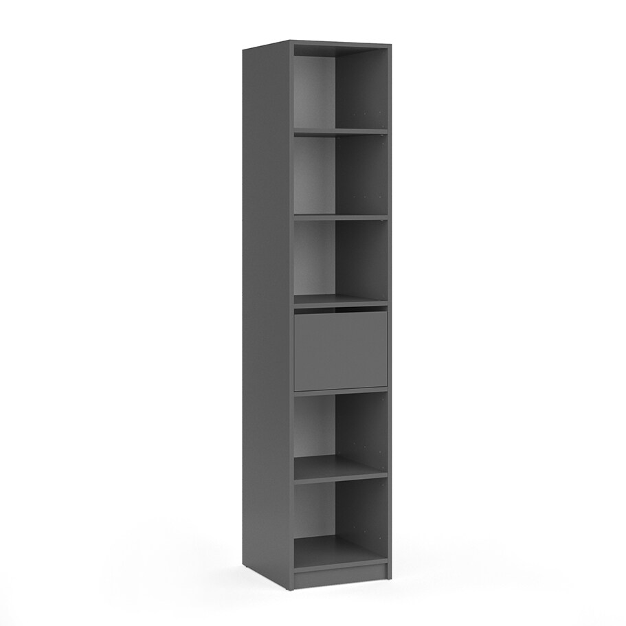 Vicco Kleiderschrank Visit Dielenschrank anthrazit Hochschrank Garderobenschrank