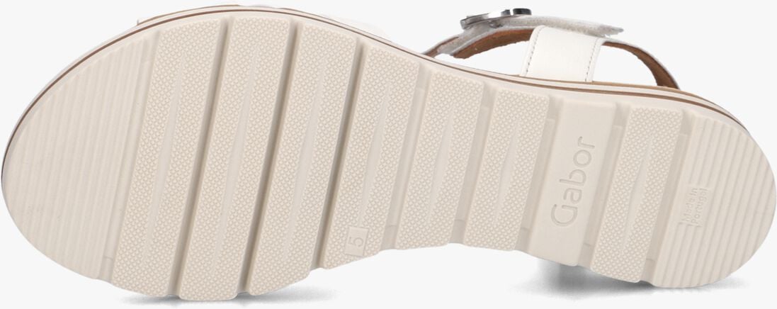 witte gabor platte sandalen 083.3