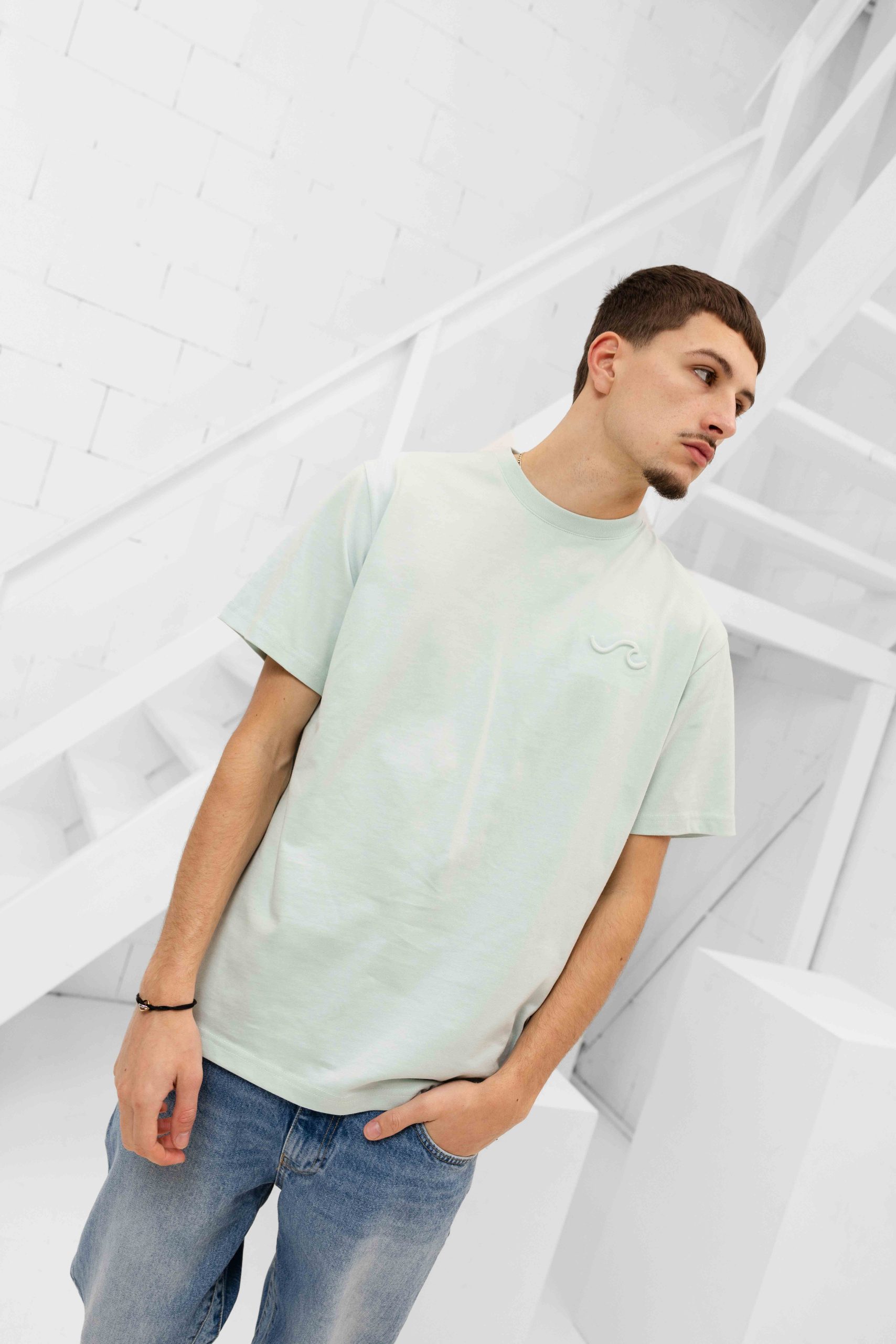 24 Uomo Wave T-Shirt Heren Blauw