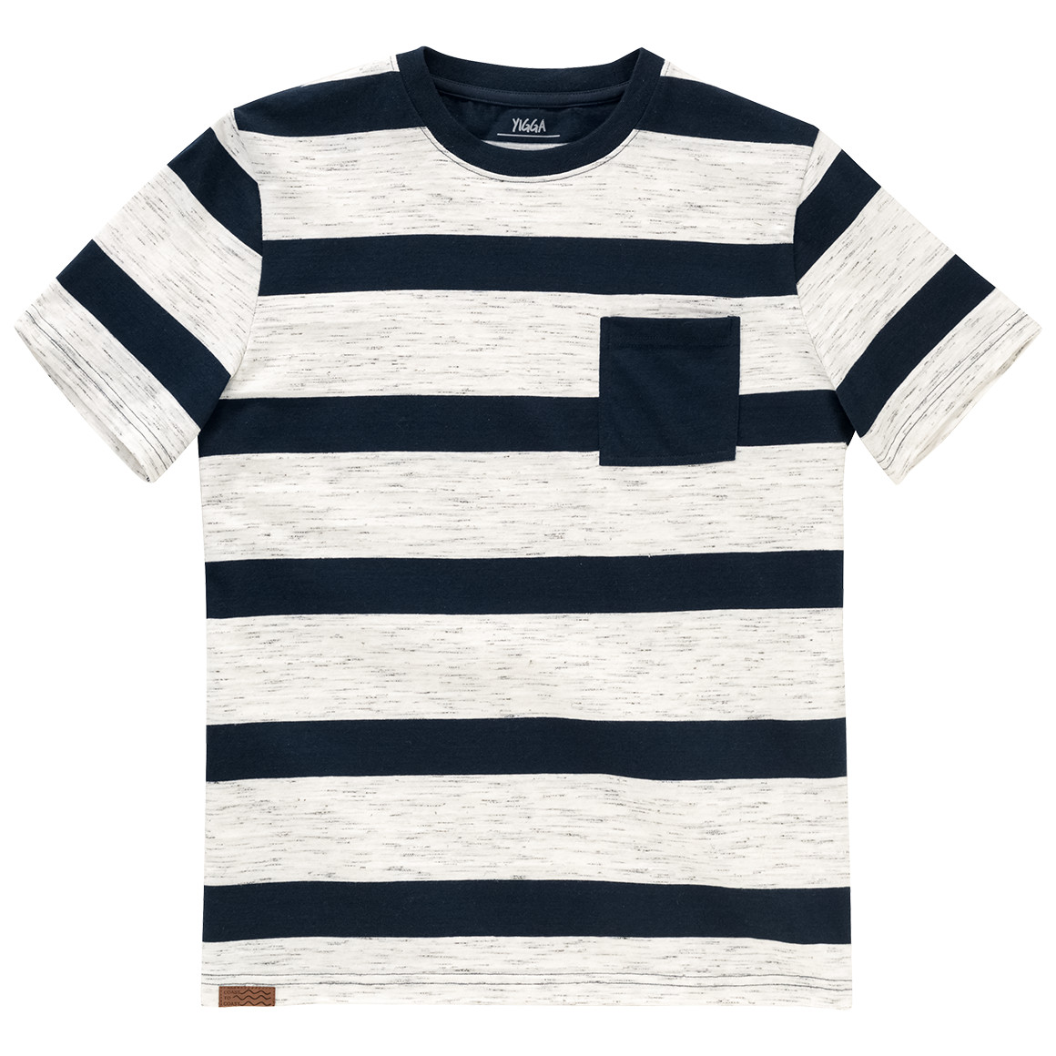 Yigga Jungen T-Shirt mit Streifen dunkelblau / weiss