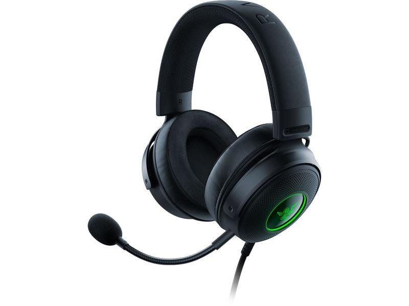 Razer Headset Kraken V3 Hypersense Schwarz Kabelgebundenes Over-Ear Gaming Headset