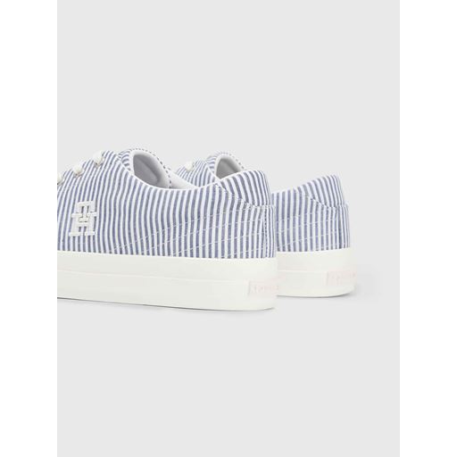 Tommy Hilfiger Street Low Seersucker Sneakers, Seersucker/Bluecoast, 46