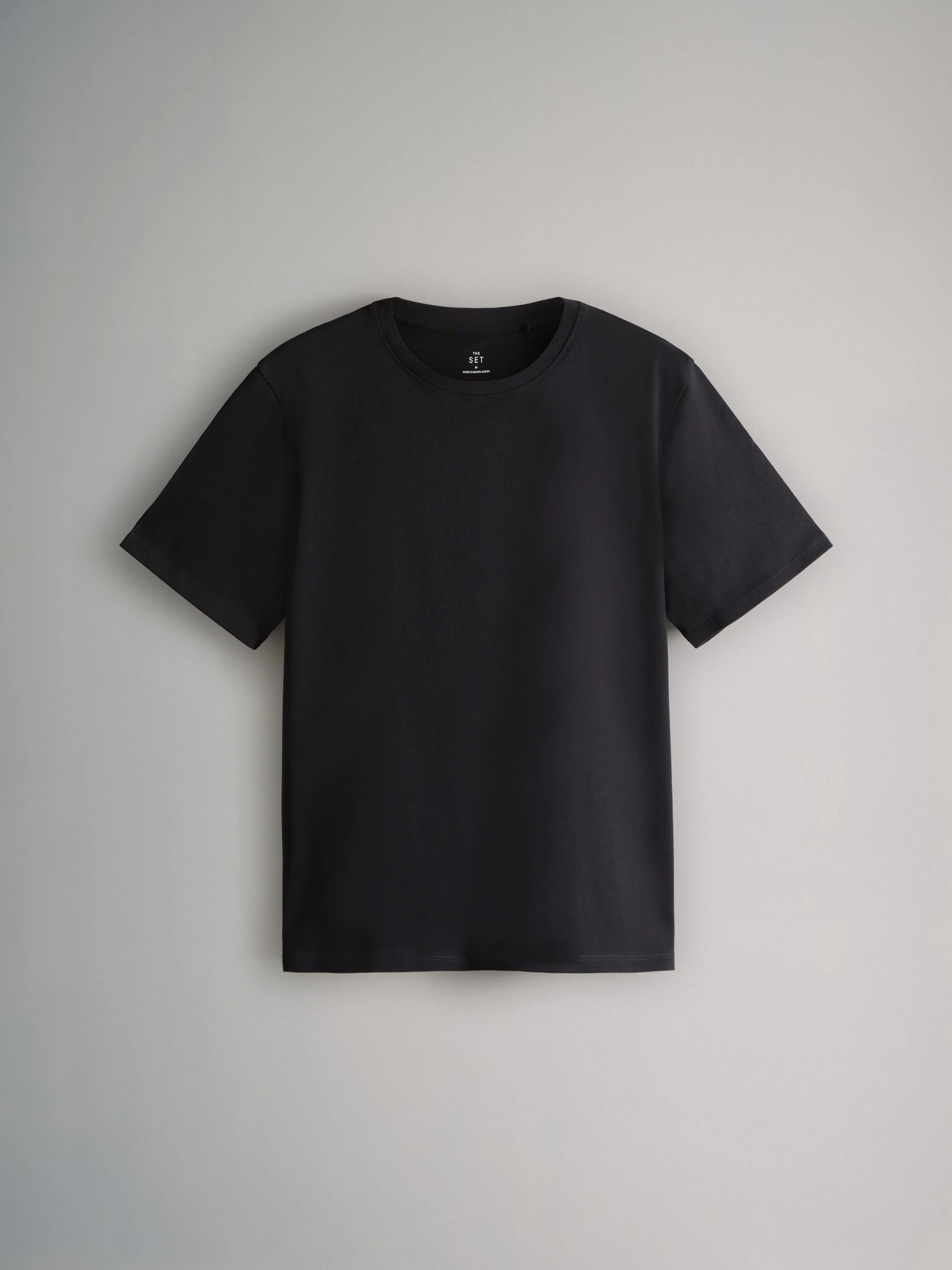 Zwart/Chocoladebruin/Bessenrood/Middenroze/Crème - The Set verpakking van 5 ruimvallende T-shirts