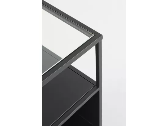 Etagère en métal noir