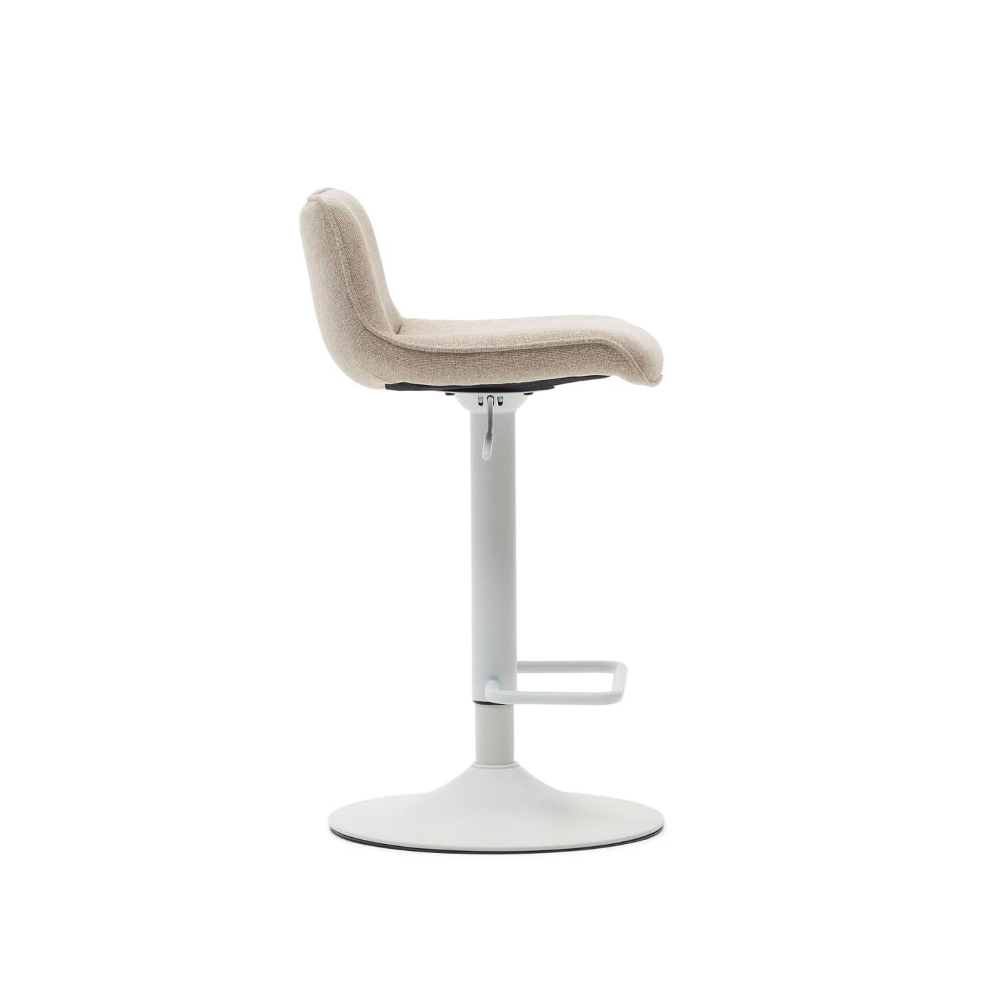 Kave Home Barhocker ZENDA beige/mattweiß