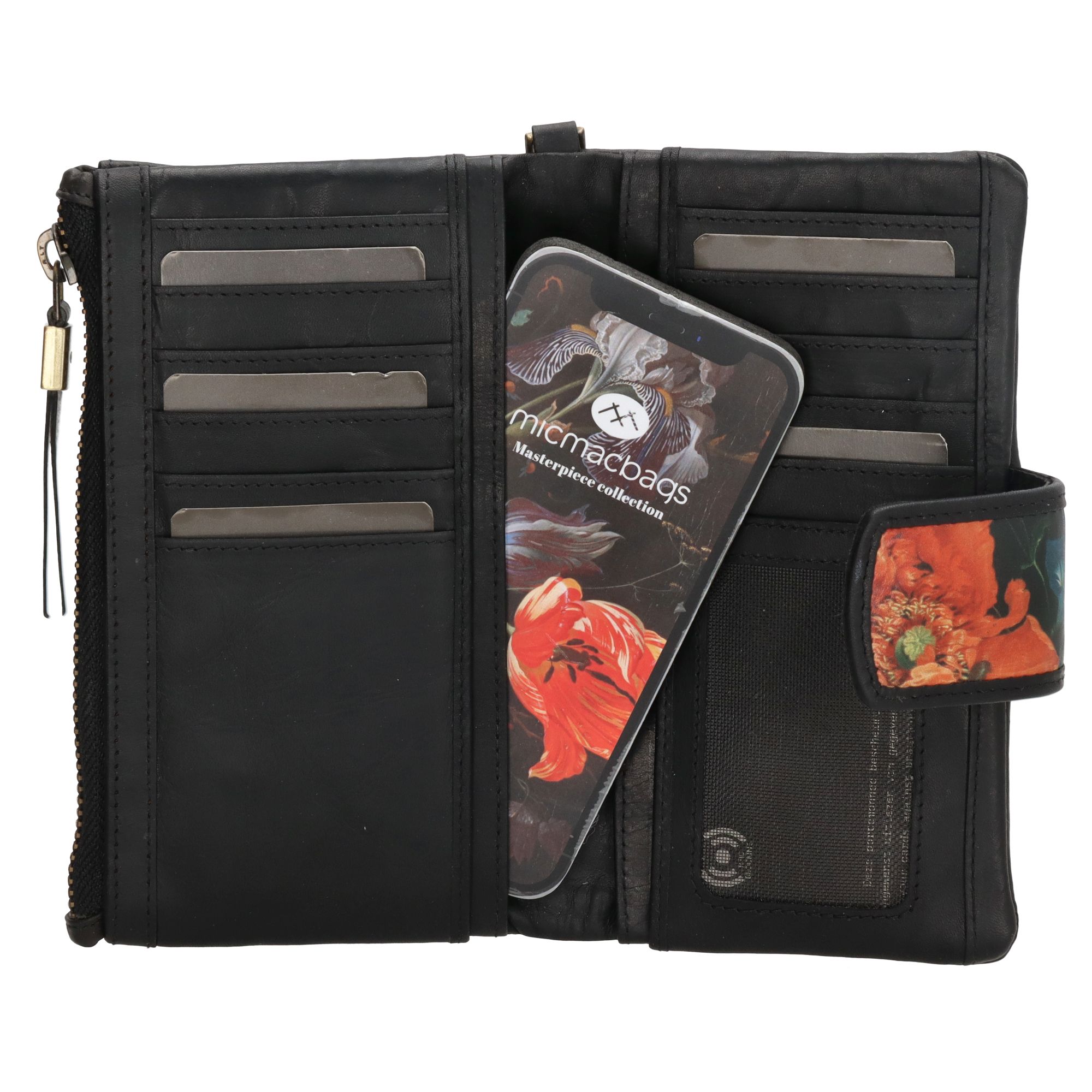 Micmacbags Masterpiece Portemonnee Zwart