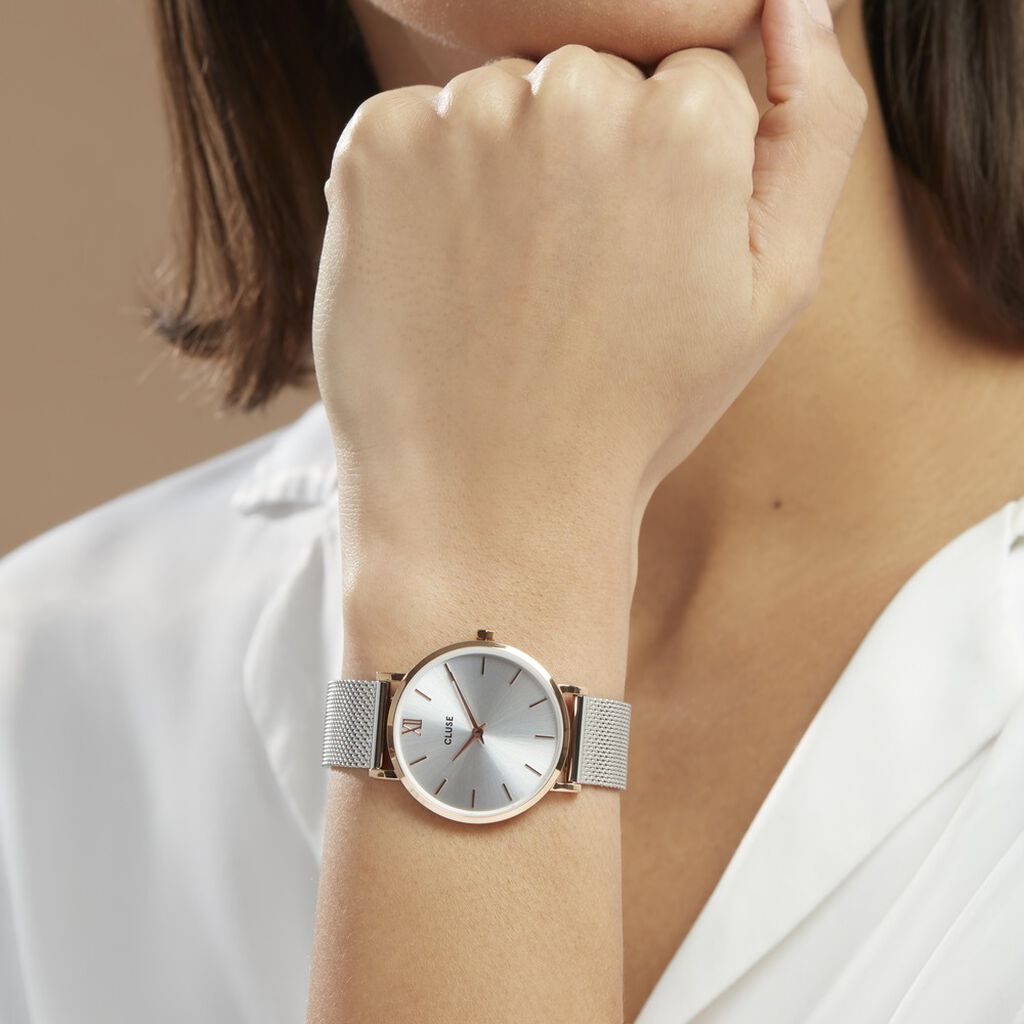 Montre Cluse Minuit Argent