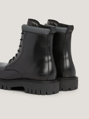 Botas de couro premium com sola tratorada robusta