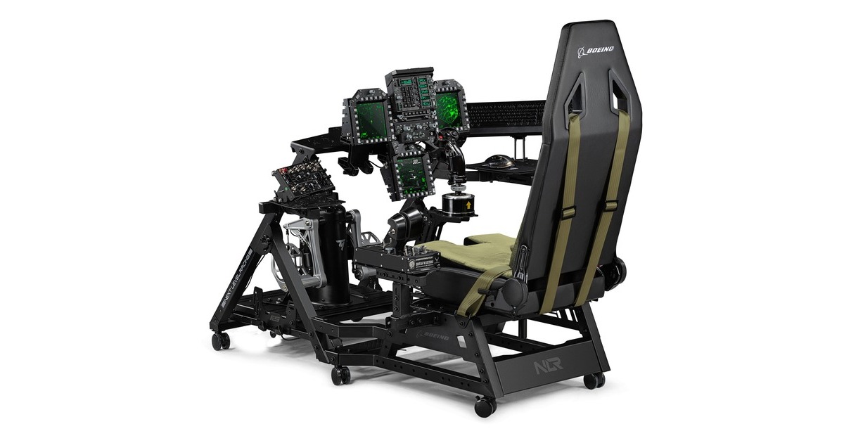 Next Level RacingFlight Seat Pro Boeing Military Edition racing simulator  (Zwart)