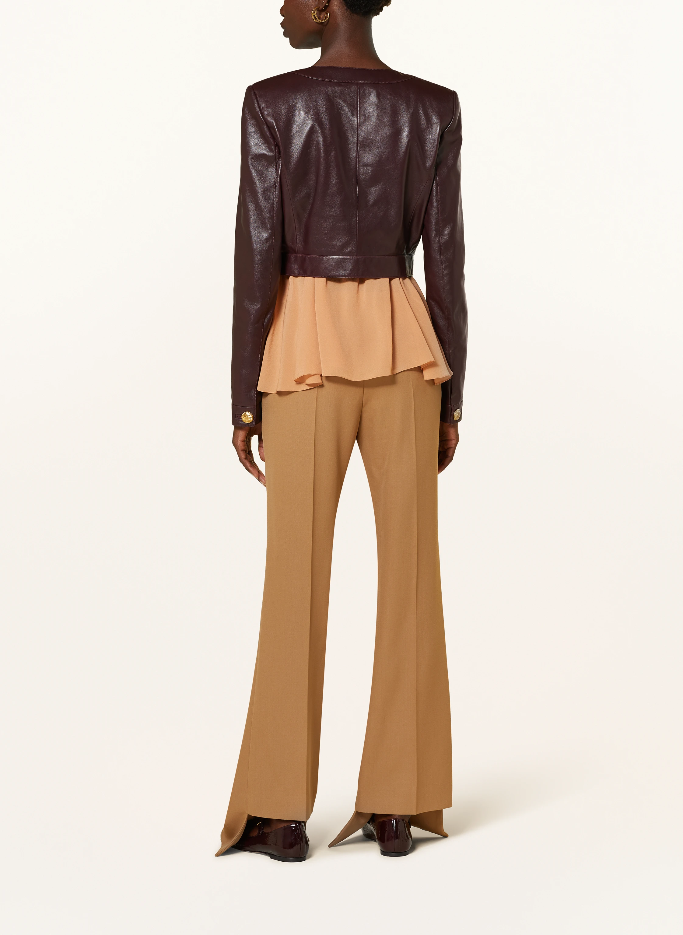 Chloé Cropped-Lederjacke