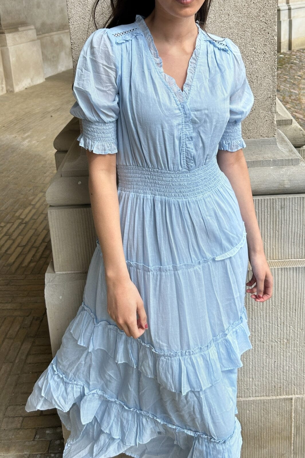 Neo Noir Sophie S Voile Dress light blue