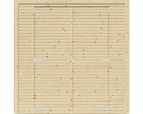 Bertilo Cubico 3 Fineline Rhombus profiel tuinhuis, 207 x 211 cm, naturel