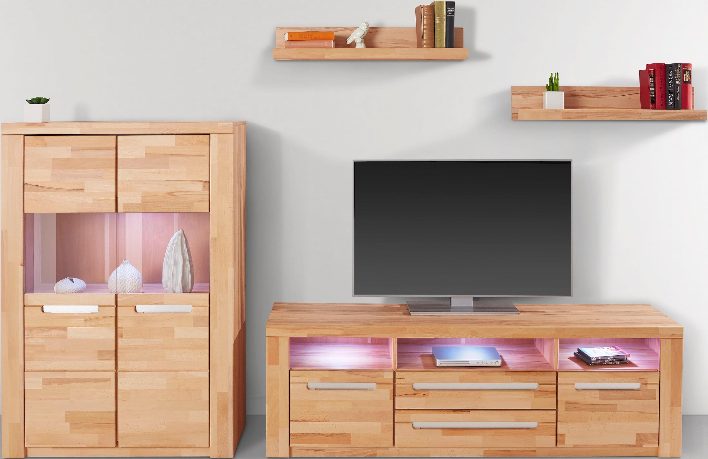 Home affaire Wohnwand »Kolding« Set, 4 Stk. tlg.