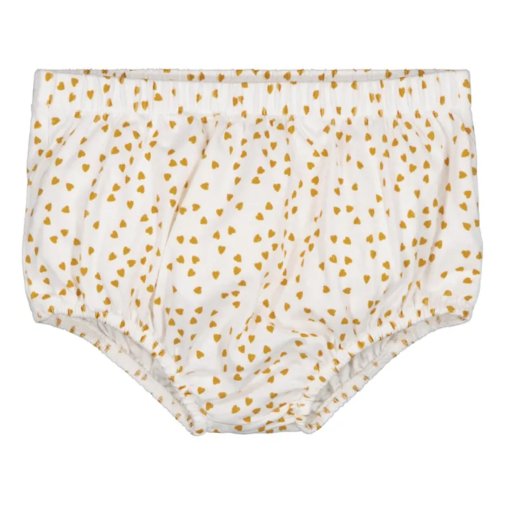 Rose in April Bloomer en jersey Tosca Mini-coeurs | Jaune moutarde