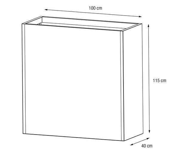 Herstera Metall-Raumtrenner Cube LED,
