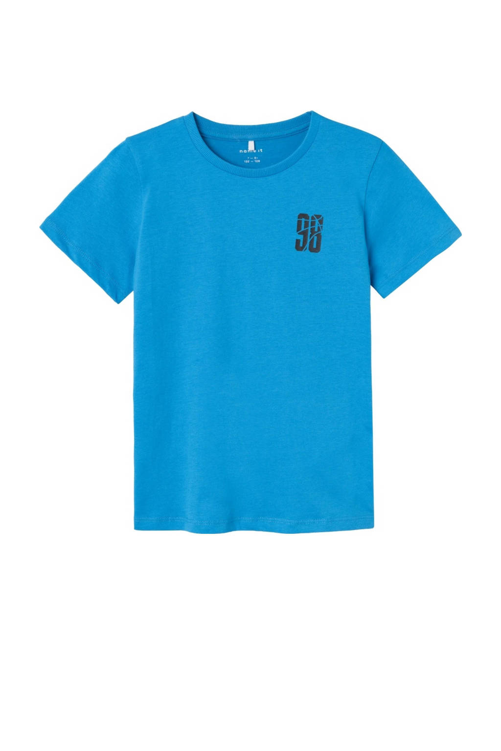 NAME IT T-shirt NKMHERRA met backprint hardblauw