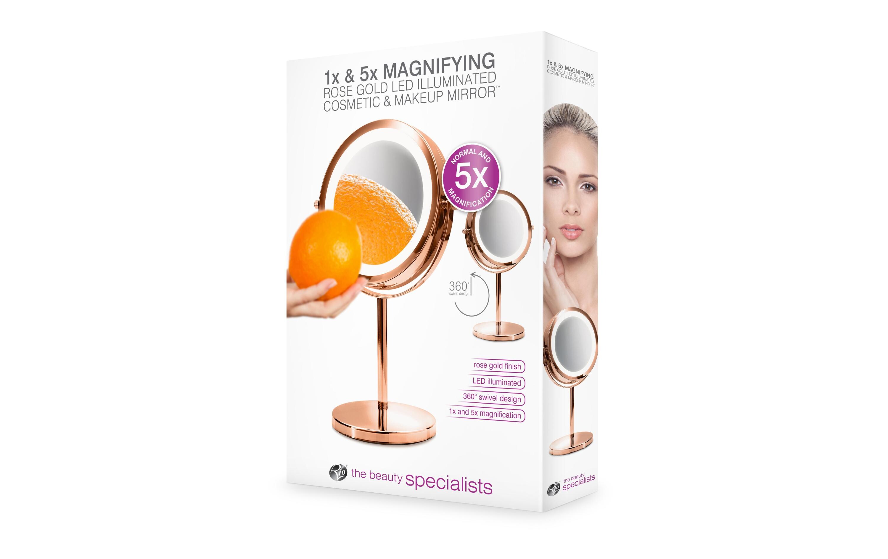 Kosmetikspiegel Double Sided Cosmetic Mirror RosegoldSchminkspiegel