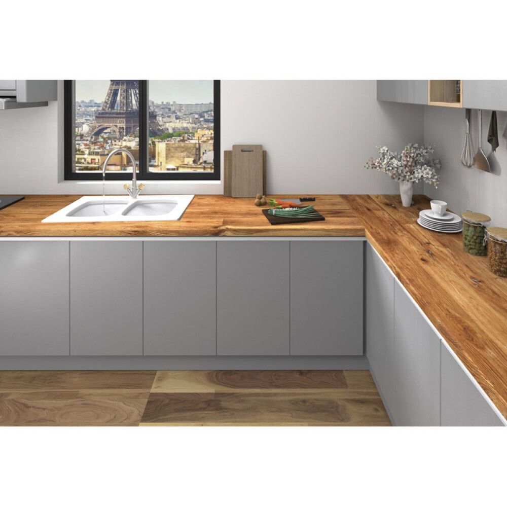 BENKEPLATE INTERBUILD OAK RUSTIC 26X635X2200MM