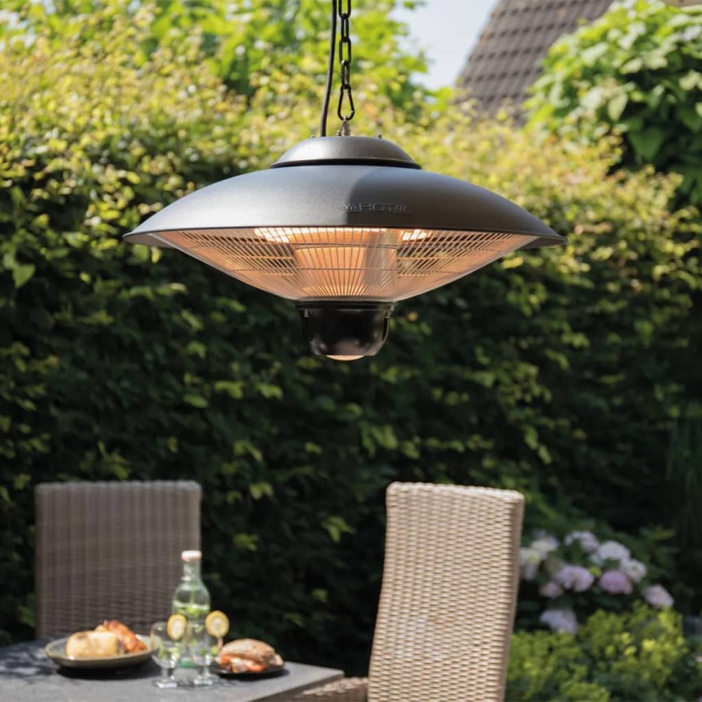 Chauffage avec télécommande sirius 2100 w halogène noir ce09b